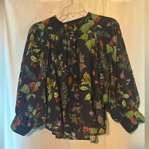 Maeve Femme navy buttondown sz Medium